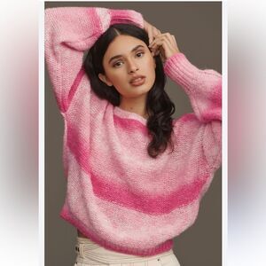 By Anthropologie Ombre Neon Cable Sweater Color:
PINK